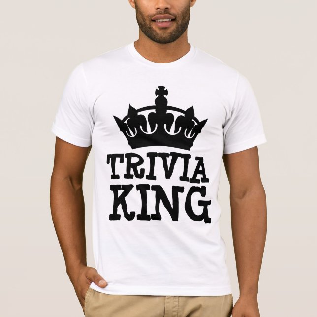 T-SHIRT TEE-SHIRTS POUR HOMMES TRIVIA KING (Devant)