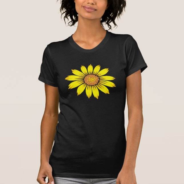 T-shirt Tee - shirts simples de tournesol (Devant)
