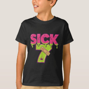 T-shirt Tee Sick Sept Mème Six Sept Blague Amusante Drip _