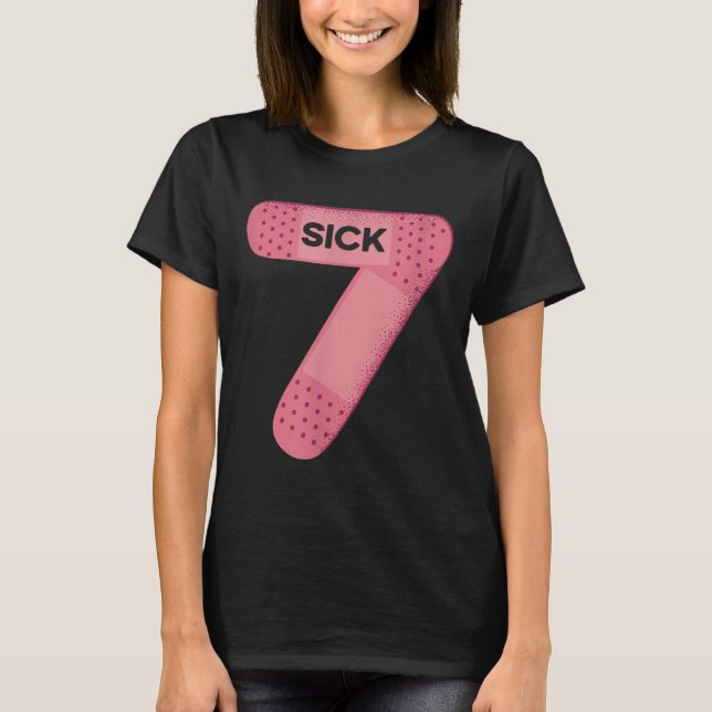T-shirt Tee Sick Seven Memes Six Seven Blague Drôle  (Devant)