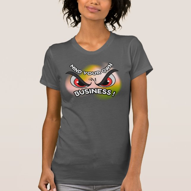 T-shirt Tee Slim Fit : Faites attention à vous (asphalte) (Devant)