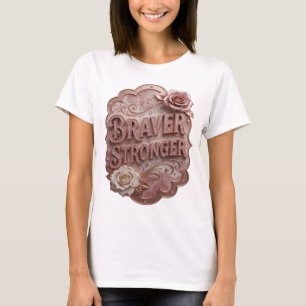 T-shirt Tee Snappy Gold BRAVER STRONGER