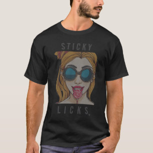 T-shirt Tee STICKY LICKS LOLLIPOP