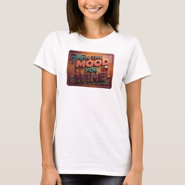 T-shirt Tee Witty Rose ENVIE DE VIN (Devant)