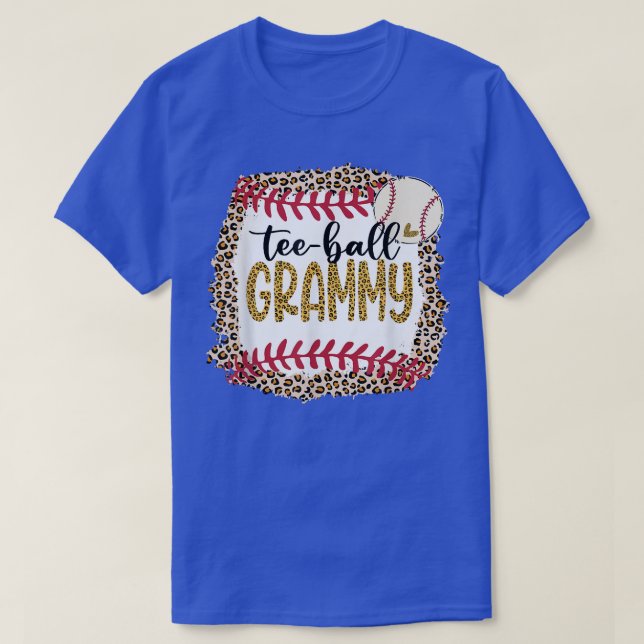 T-shirt Teeball Grammy, Leopard Teeball Grammy Pour Softba (Design devant)
