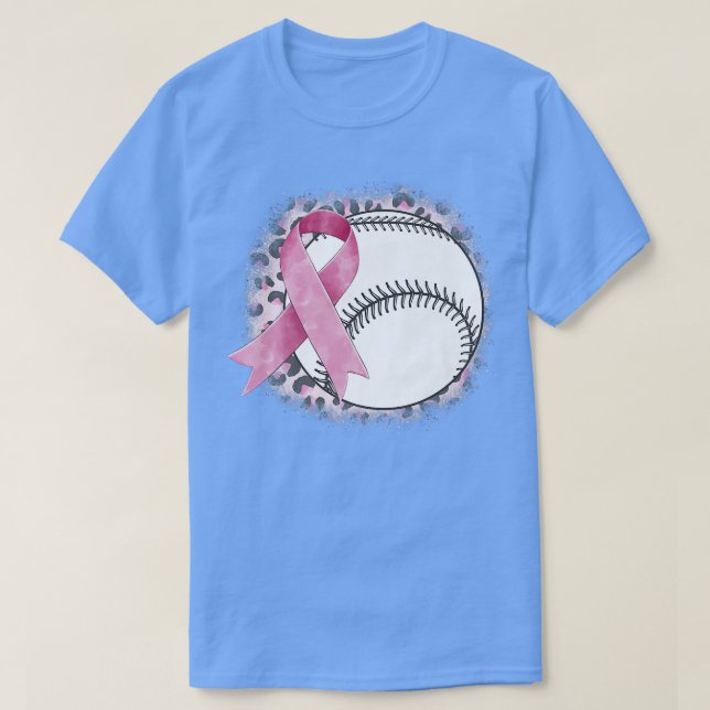 T-shirt Teeball Tacker Cercle Cancer du Sein Ribbon Lutte  (Design devant)