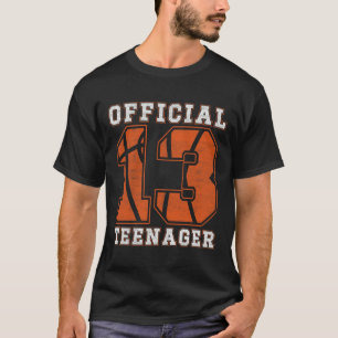 T-shirt Teenager officiel 13e anniversaire Boy Party Byske