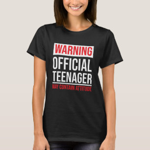 T-shirt Teenager officiel Funny 13e anniversaire Teenage