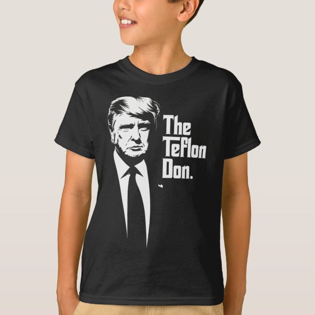 T-shirt Teflon Don Trump Monochromatique Art Iconique (Devant)