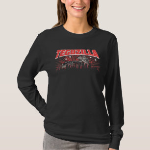 T-shirt Teguzilla Little Lizard noir & blanc Gecko Bearde