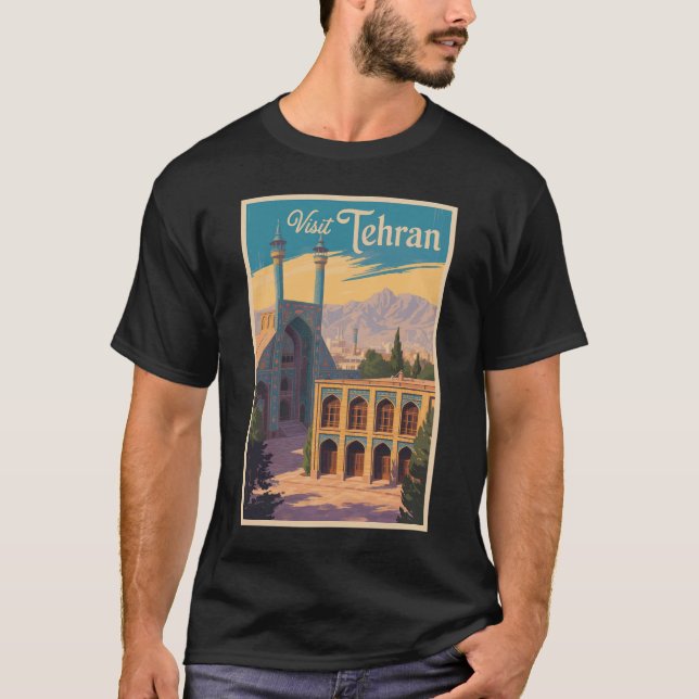 T-shirt Téhéran Iran Golestan Palace Illustration Voyage (Devant)