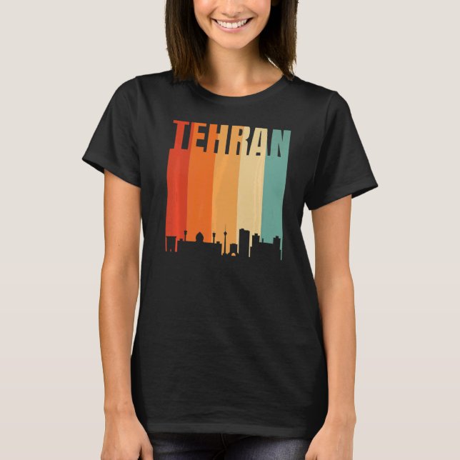 T-shirt Téhéran Skyline (Devant)