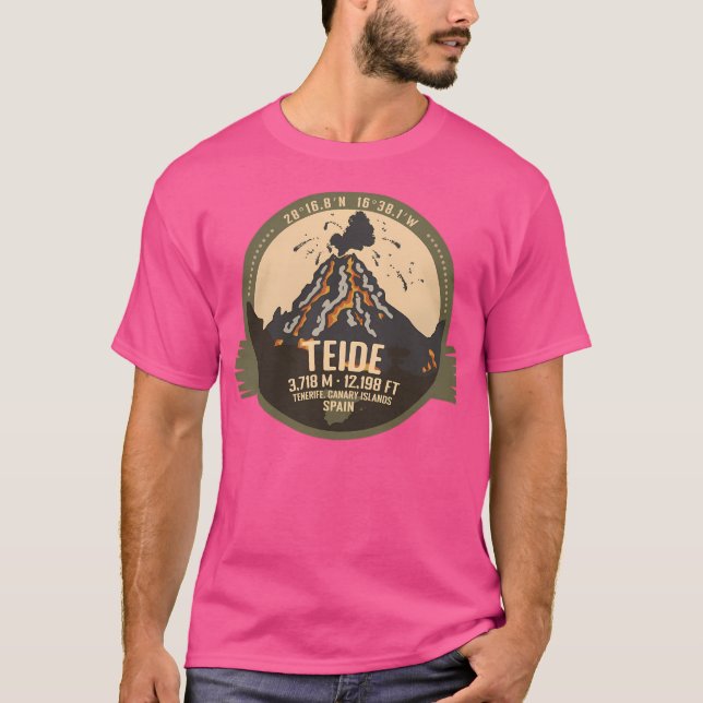 T-shirt Teide Volcano Tenerife Canaries Espagne Volcan (Devant)