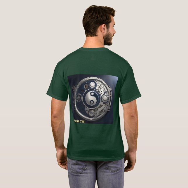 T-shirt Teinte graphique vraie et fausse (Dos entier)