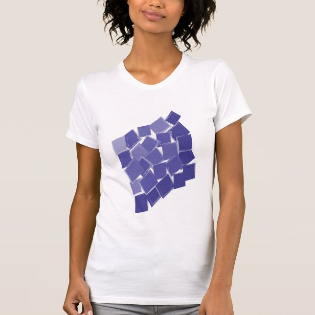 T-shirt Teintes violettes éparses (Devant)