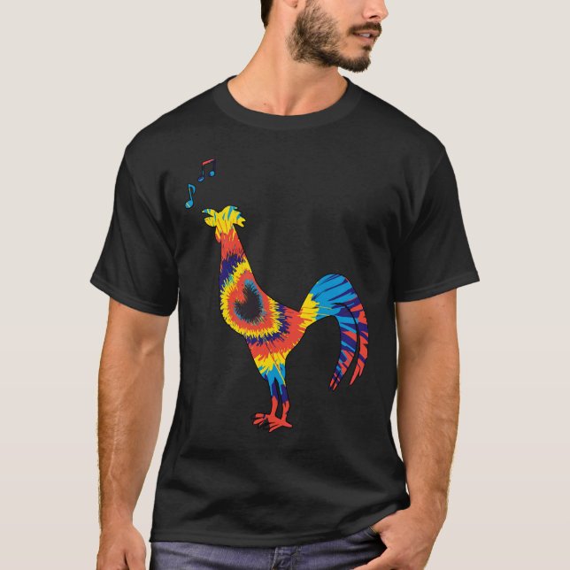 T-shirt teinture à cravate Chicken (Devant)