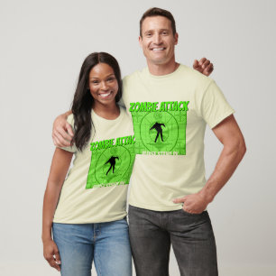 T-shirt teinture à cravate d'attaque zombie