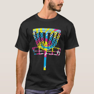 T-shirt Teinture colorée Disque de Golf Joueur de golf Spo