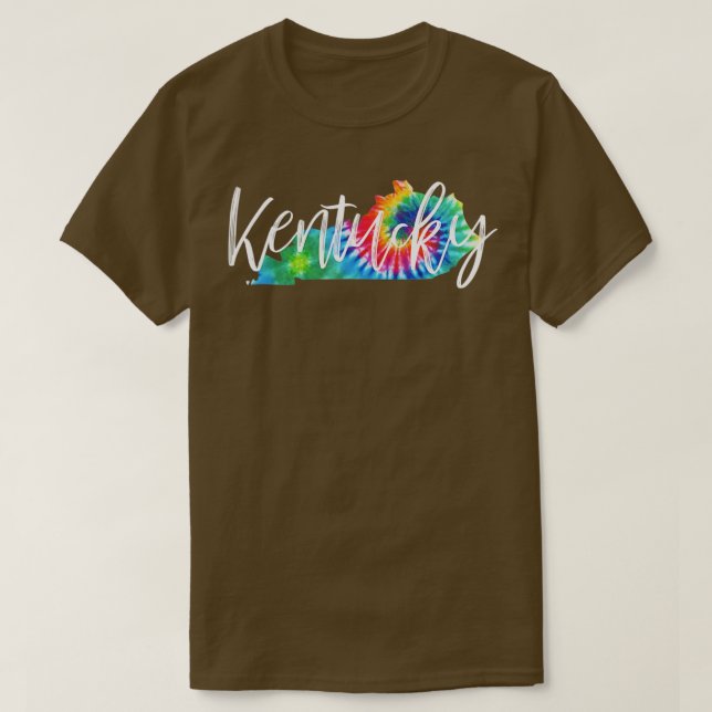 T-shirt Teinture de goujon Kentucky (Design devant)