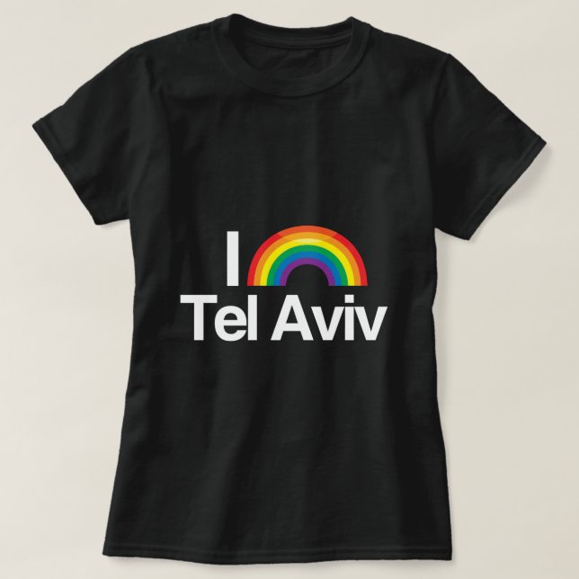 T-SHIRT TEL AVIV - FIERTÉ D'AMOUR D'I - - .PNG (Design devant)