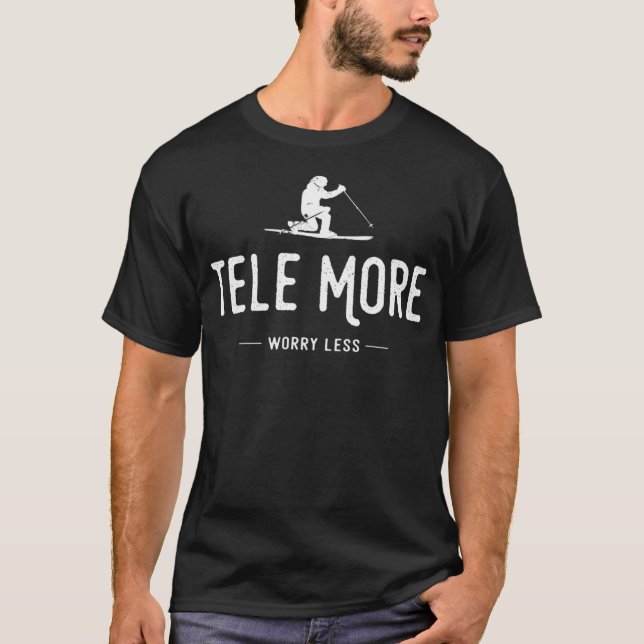 T-shirt Tele Plus De Souci Moins (Devant)