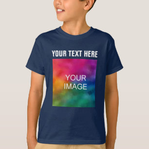 T-shirt Télécharger le texte personnalisé Photo Boys Kids