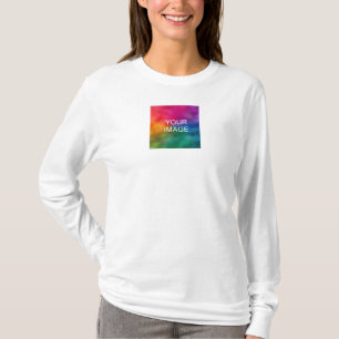 T-shirt Téléchargez Votre Propre Photo sur Femme Double Fa