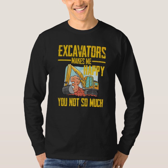 T-shirt Télécommande de pelleteuse pour opérateur de machi (Devant)