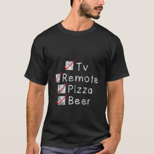 T-shirt Télécommande Pizza Bière --