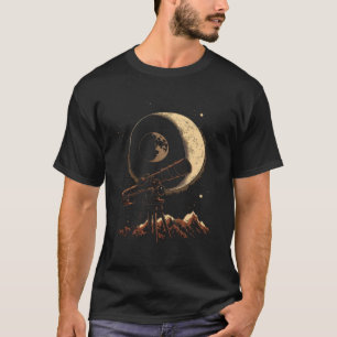 T-shirt Télécope d'éclipse lunaire de Lune Astronomie Astr