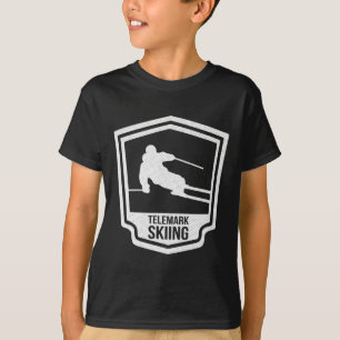 T-shirt Télémark Ski Télémark Norvège Skieur Ckcountry