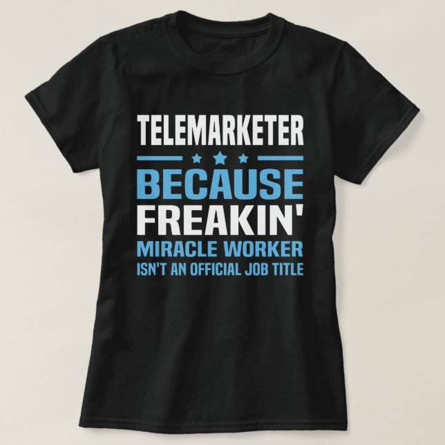 T-shirt Telemarketer (Design devant)