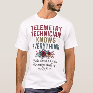 T-shirt Télémétrie technique Knows Everything