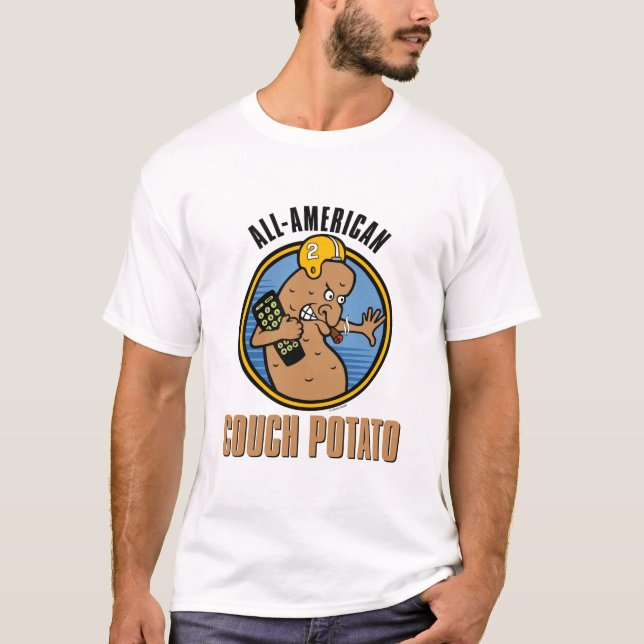 T-shirt Téléphage cent pour cent américain (Devant)