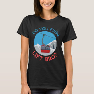 T-shirt Téléphérique De Ski De Glace Faites-Vous Même Asce