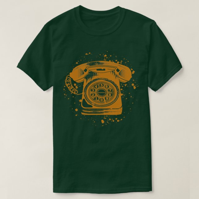 T-shirt Téléphone à cadran (Design devant)