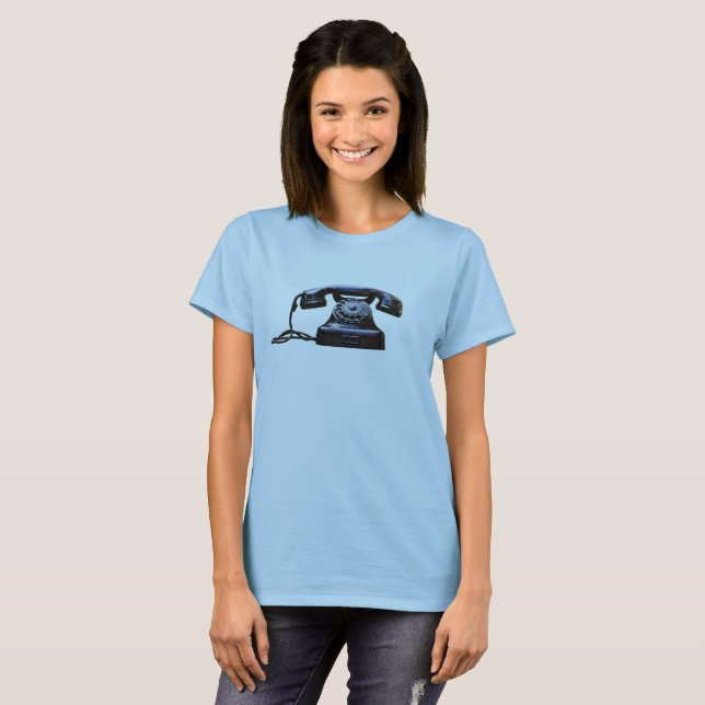 T-shirt Téléphone à l'ancienne (Devant entier)