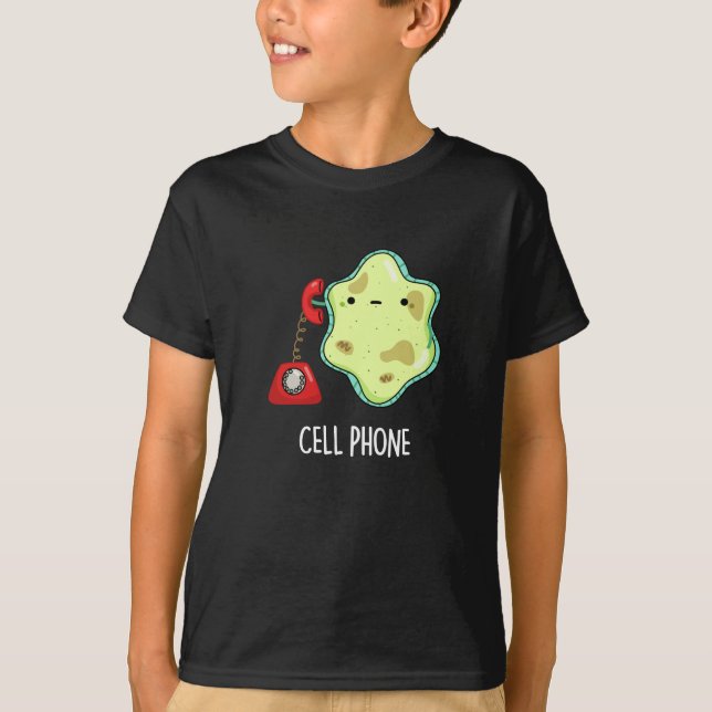 T-shirt Téléphone cellulaire drôle Biologie Science Pun Da (Devant)