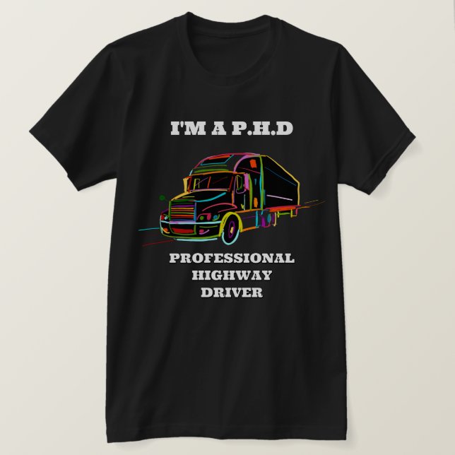 T-SHIRT TÉLÉPHONE DE CAMIONNAGE (Design devant)