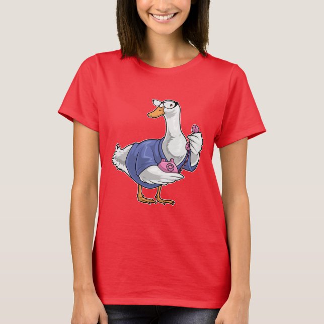 T-shirt Téléphone du secrétaire de canard (Devant)