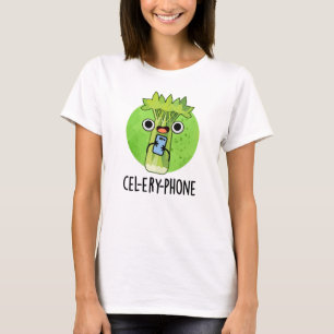 T-shirt Téléphone Funny Celery Veggie Pun