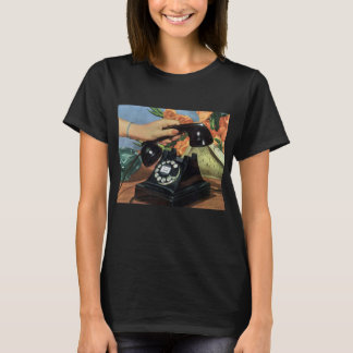 T-shirt Téléphone Rétro avec Cadran Rotatif, Affaires Vint
