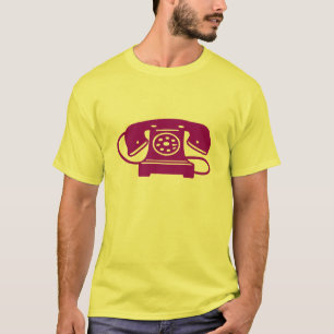 T-shirt Téléphone rotatoire pourpre