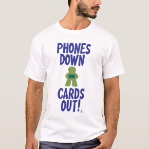 T-shirt Téléphones Down Cartes Out Boardgamer Art