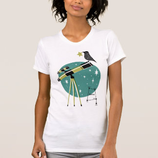 T-shirt Télescope et oiseau