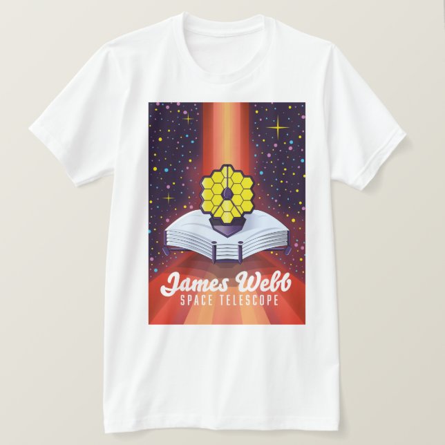 T-shirt Télescope spatial James Webb. (Design devant)