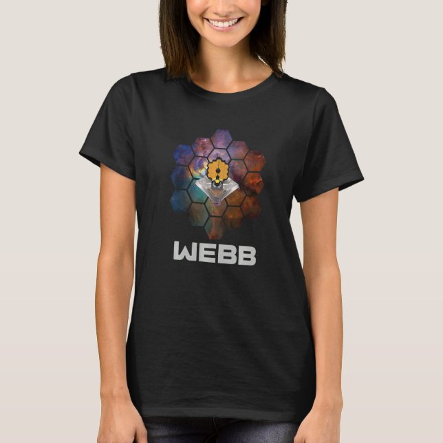 T-shirt Télescope spatial WEBB dans la nébuleuse DÉPLIAGE  (Devant)