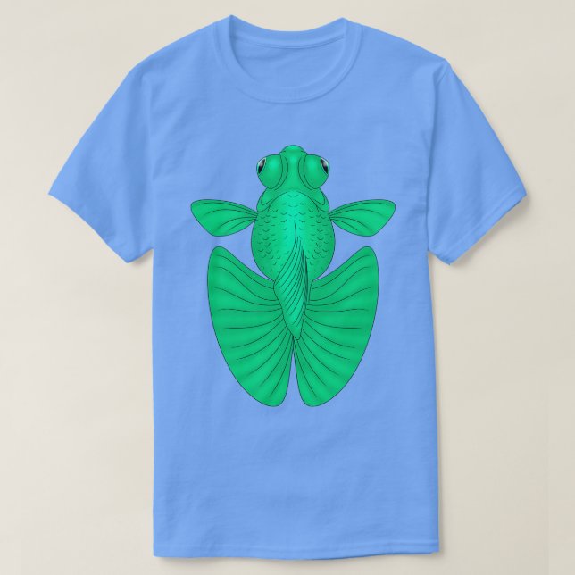 T-shirt Telescope Vert Papillon mouche doré (Design devant)