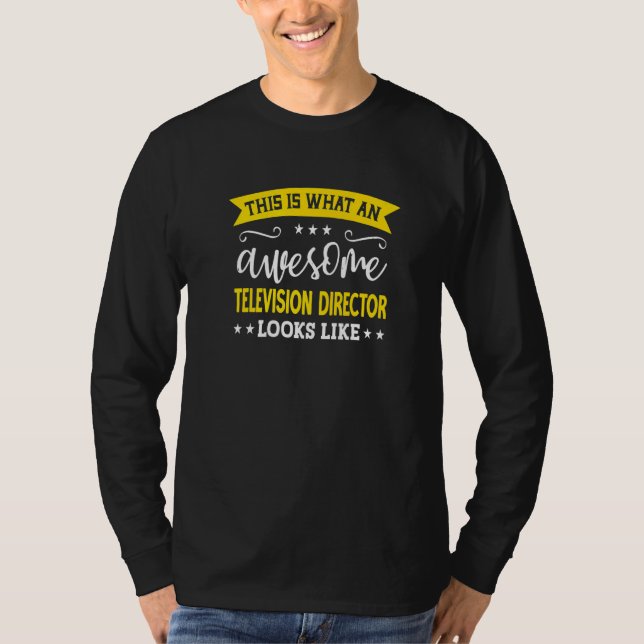 T-shirt Television Director Job Title Employee Television  (Devant)