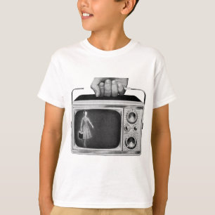 T-shirt Télévision portable rétro des années 1950 milieu d